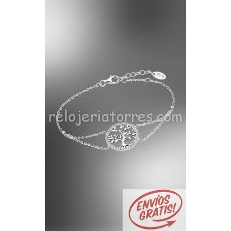 Pulsera Lotus árbol de la vida con circonitas