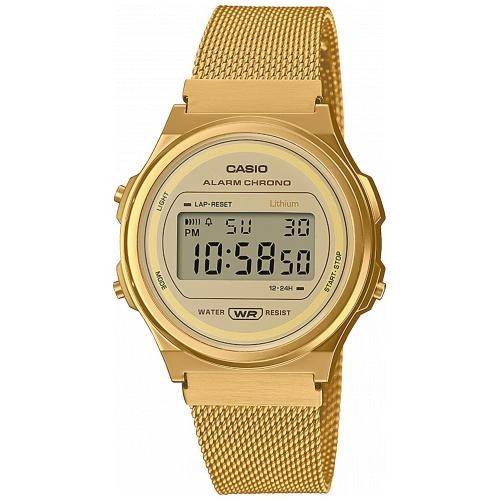 Reloj Casio retro vintage A171WEMG-9AEF dorado malla