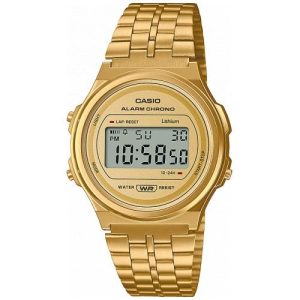 Reloj Casio retro vintage redondo dorado A171WEG-9AEF