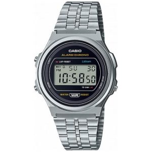 Casio retro vintage redondo A171WE-1AEF acero