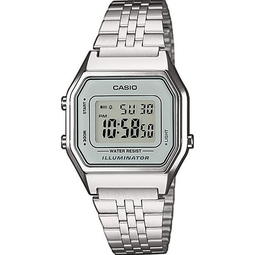 RELOJ CASIO RETRO MEDIANO PLATA LA680WEA-7EF