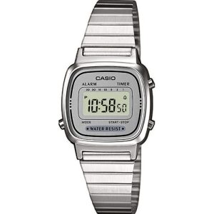 RELOJ CASIO RETRO VINTAGE LA670WEA-7EF MUJER ESFERA PLATA