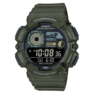 RELOJ CASIO WS-1500H-3BVEF FISHING GEAR PARA PESCA VERDE