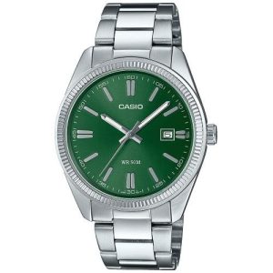 RELOJ CASIO HOMBRE – ESFERA VERDE MINIMALISTA | TIMELESS COLLECTION ORIGINAL MTP-1302PD-3AVEF