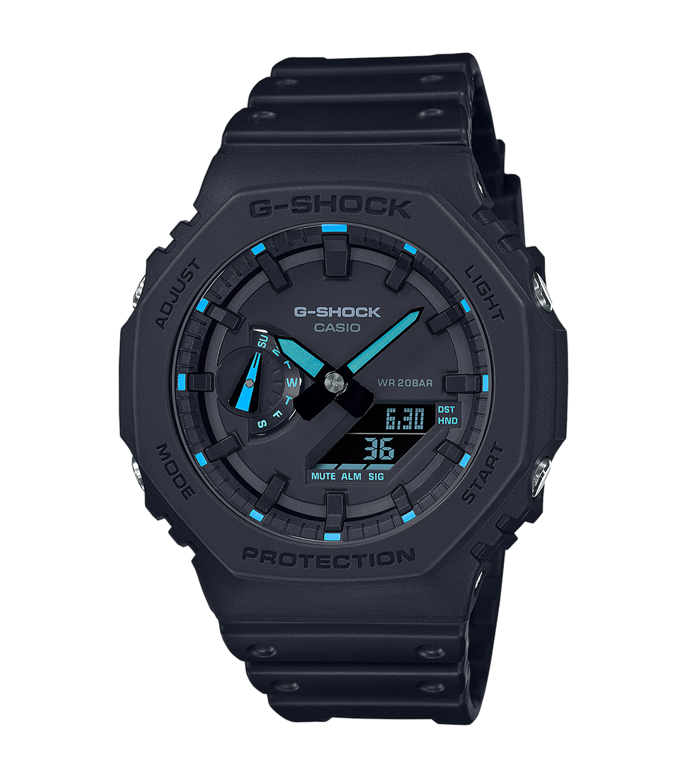 Reloj Casio G-Shock GA-2100-1A2ER neón azul