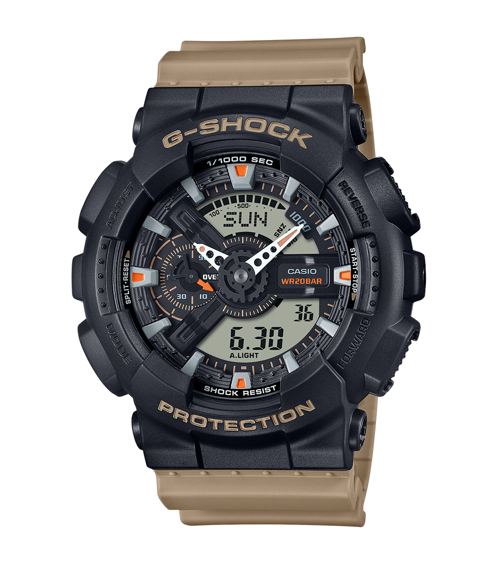 RELOJ CASIO G-SHOCK GA-110TU-1A5ER HOMBRE MARRÓN-NEGRO