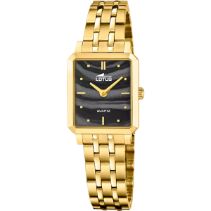 Reloj Lotus de Mujer 2GETHER Old Money Dorado esfera negra y pulsera de regalo 19009/4