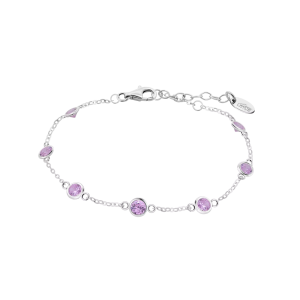 Pulsera Lotus Silver de mujer, plata circonitas rosas LP3451/2/2 colors