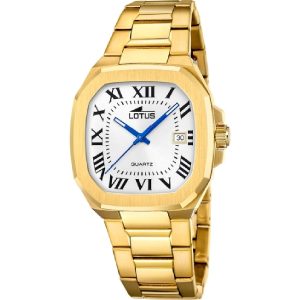 Reloj Lotus de hombre dorado Square Series 19049/1