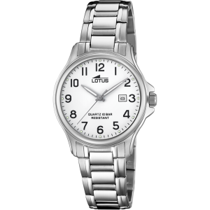 RELOJ LOTUS  DE MUJER EN ACERO CLASICO, ESFERA BLANCA NUMEROS 18655/1