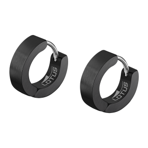 PENDIENTES AROS LOTUS STYLE LS2160/4/5 PARA HOMBRE EN ACERO NEGRO