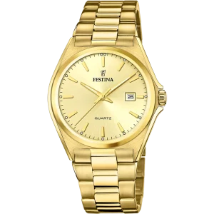 RELOJ FESTINA DE HOMBRE DORADO CLASICO ESFERA CHAMPAN F20555/3