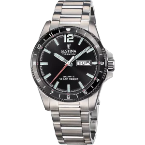 RELOJ FESTINA DE HOMBRE TITANIO, RESISTENTE Y LIGERO ESFERA NEGRA F20698/4