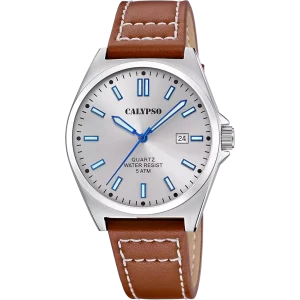 RELOJ CALYPSO K5868/2 PIEL MARRON HOMBRE CAJA ACERO