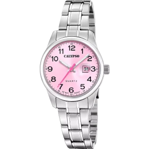 RELOJ CALYPSO K5873/2 MUJER ACERO ESFERA ROSA
