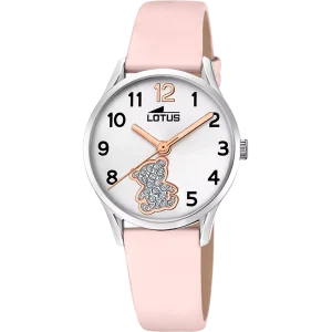 RELOJ LOTUS COMUNION 18406/F NIÑA OSITO Y CORREA ROSA + PULSERA LOTUS