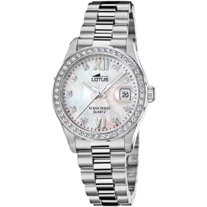 RELOJ LOTUS DE MUJER, ACERO INOXIDABLE, ESFERA NACAR CON CIRCONITAS FREEDOM 18933/1