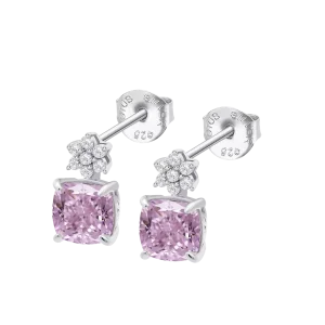 Pendientes Lotus Silver de mujer, plata piedra rosa LP3903/4/1 Colors