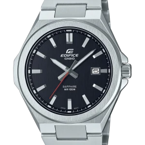 Reloj Casio Edifice para Hombre, Diseño Premium, Cristal de Zafiro, Esfera Negra y Resistente al Agua Ref. EFB-108D-1AVUEF