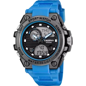 Reloj Calypso Hombre Deportivo Street Style Azul | Analógico-Digital con Diseño Moderno y Resistente K5875/1